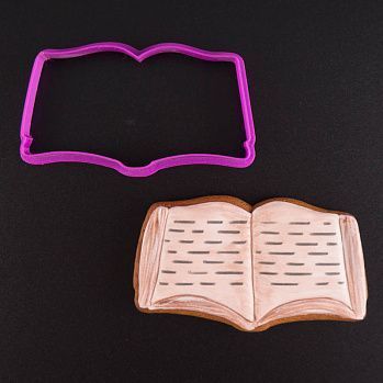 Вырубка для пряника "Книга" пластик, 11*6 см