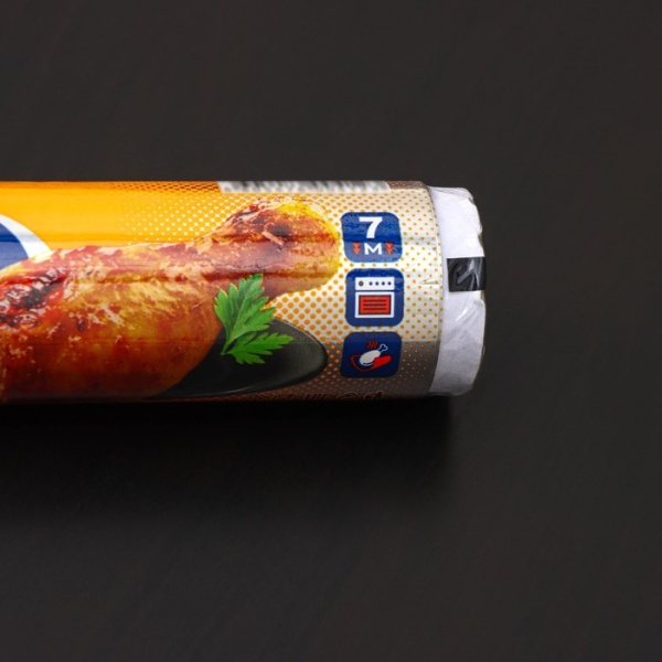 Фольга алюминиевая бытовая «Саянская. Запекание», 7 м, 29 см, толщина 14 мкм