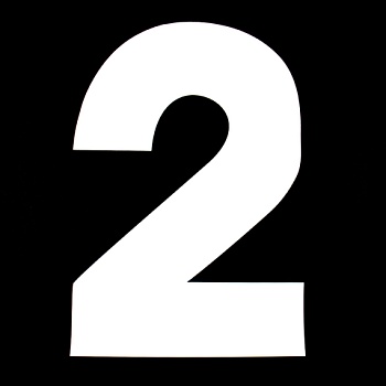 Трафарет для торта "Цифра 2", высота 25 см, пластик