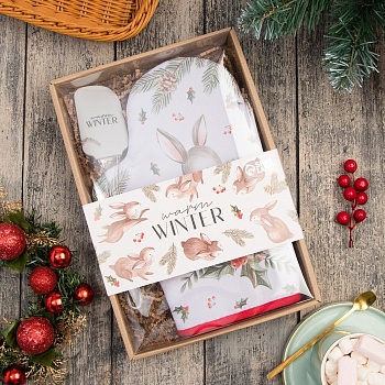 Набор подарочный Доляна Warm winter: варежка-прихватка, лопатка силиконовая