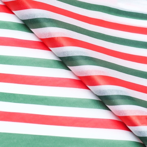 Бумага упаковочная тишью "Полоски", 50 х 66 см, 1 шт