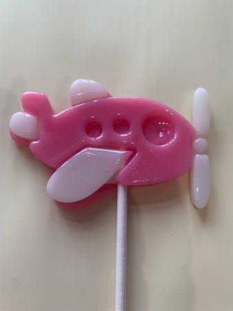 Леденец из изомальта "Самолет", цвет микс, 7,5 см
