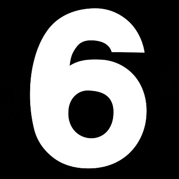 Трафарет для торта "Цифра 6 и 9", высота 25 см, пластик