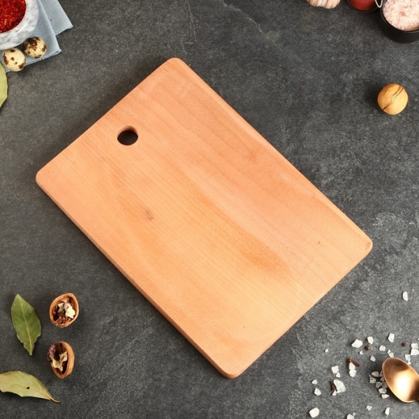 Доска разделочная "Славяночка", 35х24х1,5 см, цельный массив бука