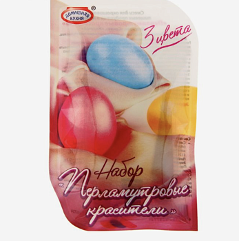 Красители пищевые перламутровые для яиц, 3 цвета, микс