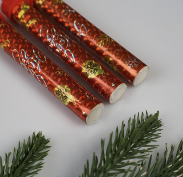 Набор тортовых свечей "Фонтаны.С Новым годом!", 12,5 см, 3 шт