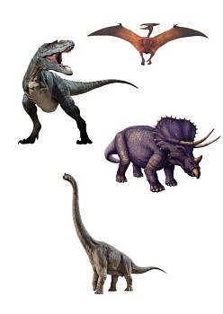 Динозавры №2, картинка на сахарной бумаге