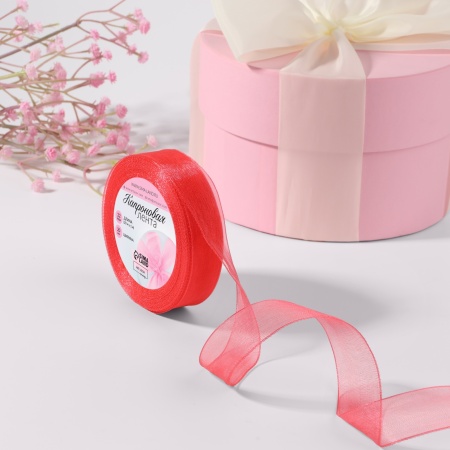 Лента капроновая 20 мм × 20 ± 1 м, коралловый №183