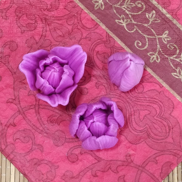 Силиконовый молд 3D Цветок №363 "Тюльпан" №3