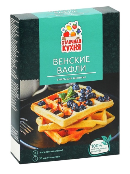 Смесь для выпечки "Венские вафли" ОТЛИЧНАЯ КУХНЯ, 300 гр
