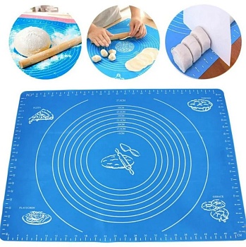 Коврик силиконовый с разлиновкой, 50*70 см