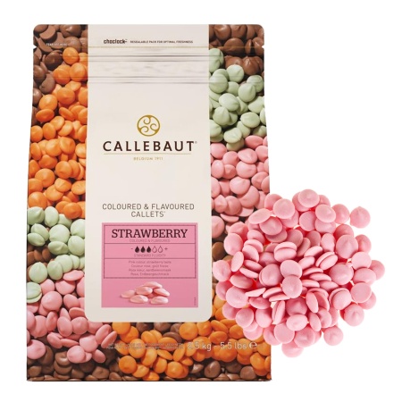 Шоколад Callebaut Strawberry со вкусом клубники 250 гр