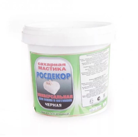 Мастика Росдекор, Черная,  1 кг