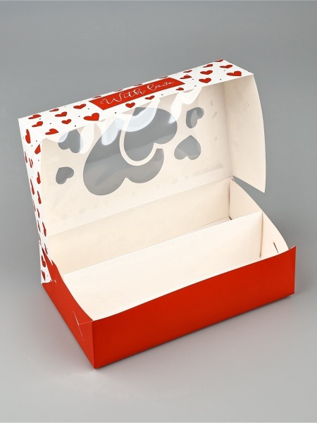 Коробка для макарон "Счастье ждёт тебя", 190*110*55 мм