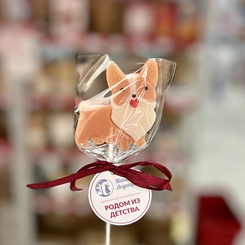 Леденец из изомальта Корги, 5,5 см