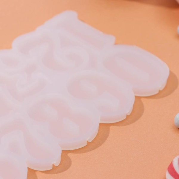 Силиконовая форма для леденцов «Цифры», 10 ячеек, 16,5*10 см