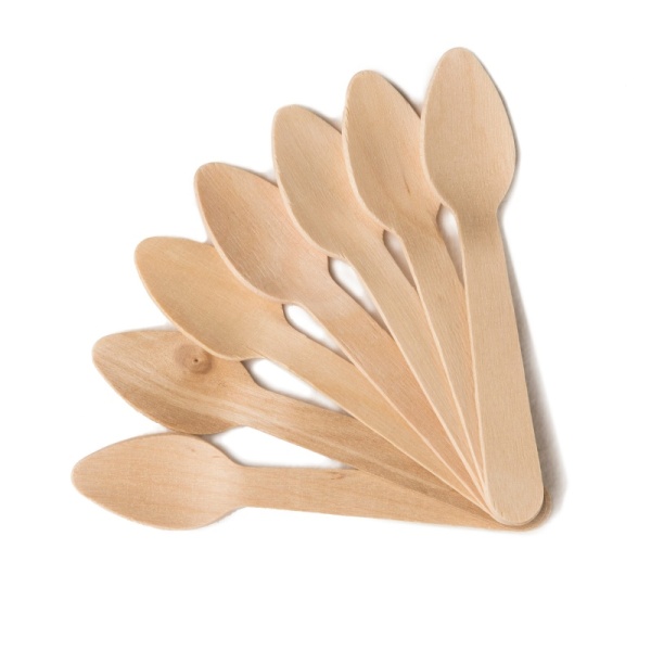 Ложка для бенто-торта деревянная, 11 см