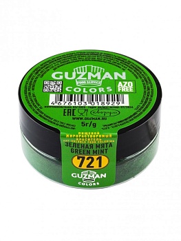 Краситель жирорастворимый Зеленая мята - 721, GUZMAN, 5 гр