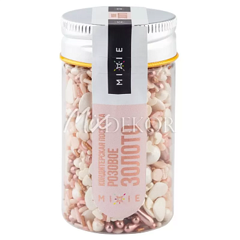Посыпка фирменная MIXIE "Розовое золото" 50 гр