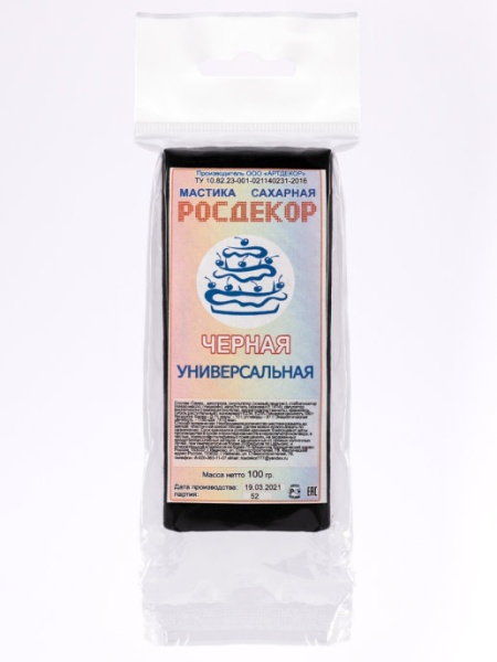 Мастика "РОСДЕКОР" 100гр. Черная