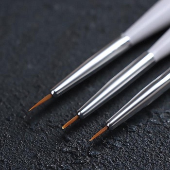 Кисти кондитерские для мелких деталей, (набор 3 шт)