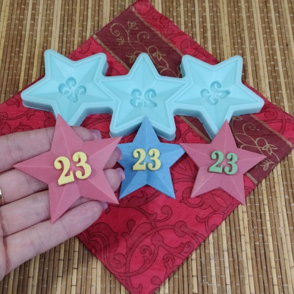Силиконовый молд "Звезда 23"