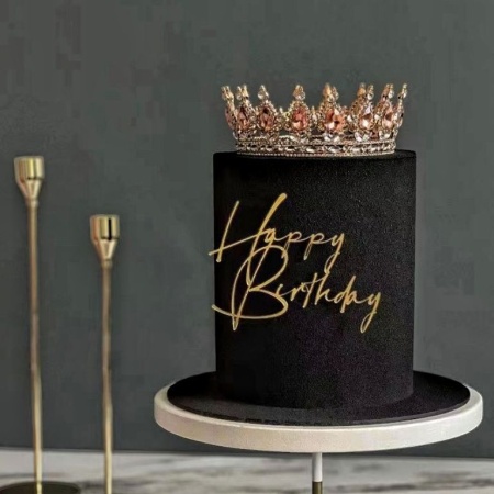 Акриловый топпер «Happy Birthday №11», золото