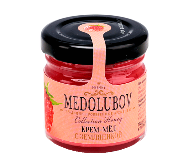 Мед-суфле с земляникой, 40 мл