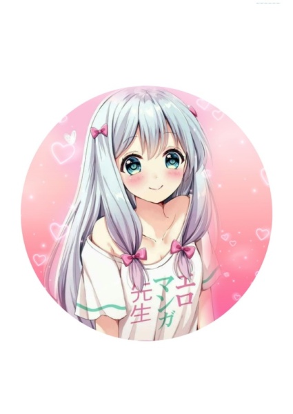 Аниме №2, картинка на сахарной бумаге