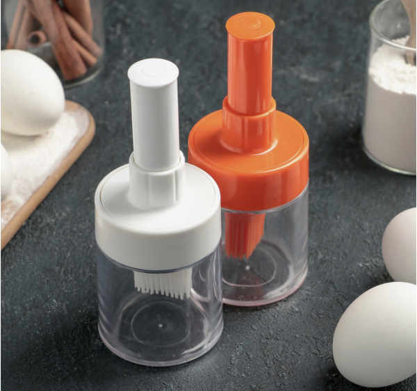 Кисть с емкостью, 6×15 см, цвет МИКС