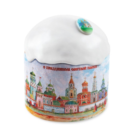 Форма бумажная для кулича на 300 гр Кремли, d110*85 мм