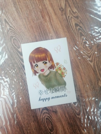 Открытка мини АНИМЕ «Happy moments», 7*10 см, 1 шт