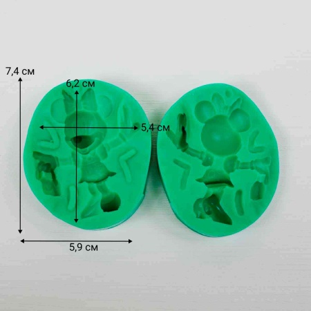 Силиконовый молд 3D Минни Маус с сумочкой