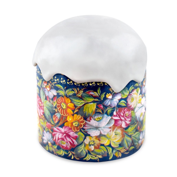 Форма бумажная для кулича на 200 гр Жостово, d90xh90 мм