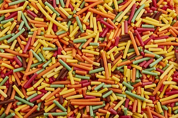 Посыпка кондитерская "Вермишель Осенний микс", опт 750 гр