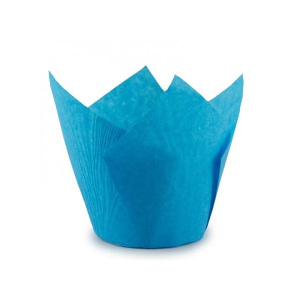 Капсула бумажная ТЮЛЬПАН d50x80 мм, синий, 1 шт