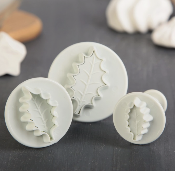 Набор плунжеров кондитерских Доляна «Листик», 3 шт