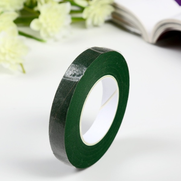 Флористическая тейп лента «Темно-зеленая»