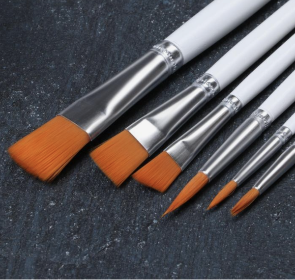 Набор кондитерских кисточек для декорирования Доляна «Ларсон», 6 шт