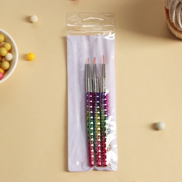 Набор кондитерских кисточек для декорирования «Гардарика», 3 шт, 13,5×2,5 см