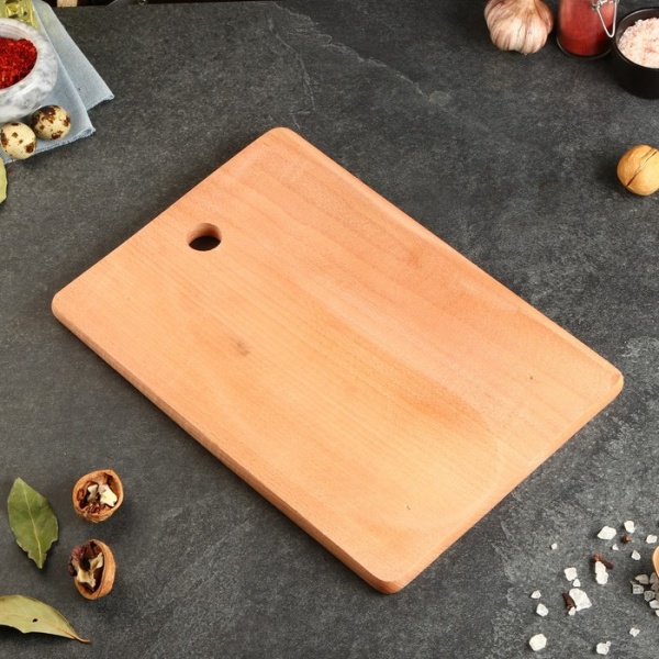 Доска разделочная "Славяночка", 35х24х1,5 см, цельный массив бука