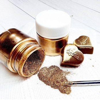 Блестящий краситель супер-плотный Золотой «Red Gold», 10 гр