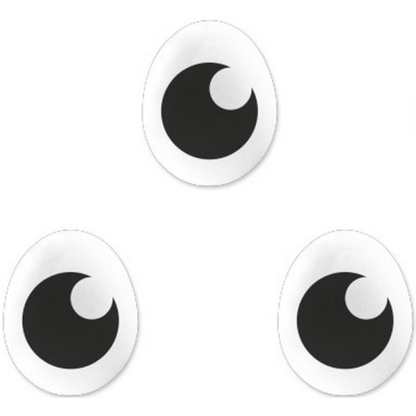 Сахарные фигурки мини-медальоны Глазки 10х15 мм, 250 гр