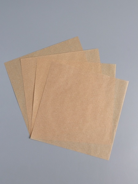 Бумага для выпечки пергаментная крафт, 18*18 см, набор 10 шт