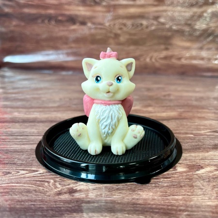 Фигурка из шоколадной глазури "Кошка Мари", розовая