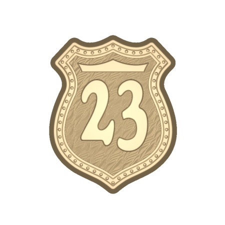 Форма пластиковая для шоколада "23 февраля на щите"