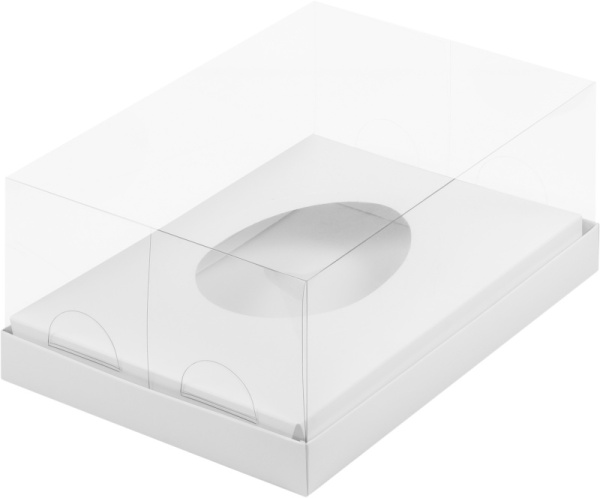 Коробка для половинки шоколадного яйца 235*160*100 мм, белая