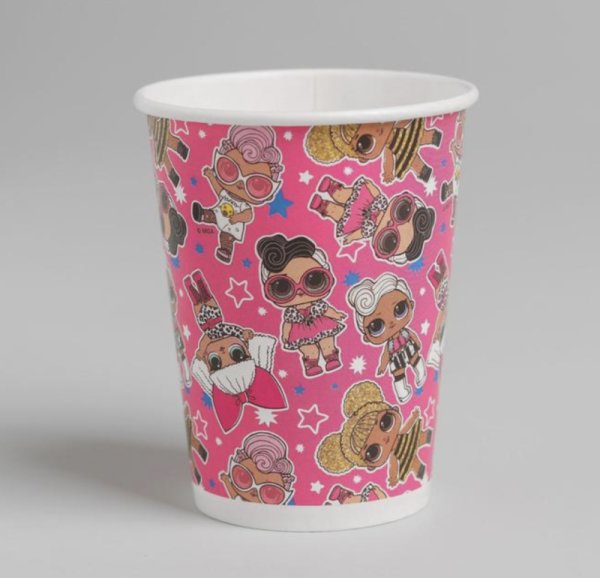 Стакан бумажный "Cake to go" «Кукла LOL»,  250 мл