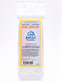 Мастика "РОСДЕКОР" 100гр. Желтая
