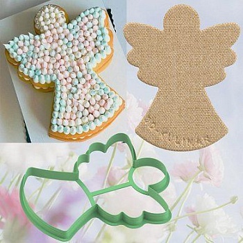 Форма-вырубка для торта " Ангел " размер 25 см